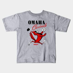 Historical Omaha Cardinal Baseball 1947 Kids T-Shirt